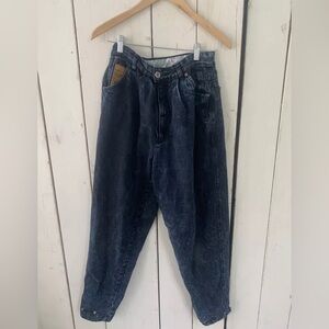 Vintage Womens Bugle Boy Jeans 13/14 Denim Acid Wash High Rise Mom Edition